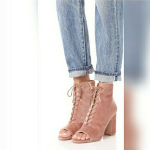 Joie Lakia Open Toe Velvet Bootie - Picture 8 of 8